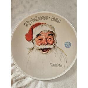 Norman Rockwell 1988 SANTA CLAUS Limited Edition Christmas Plate No. 19148C VTG